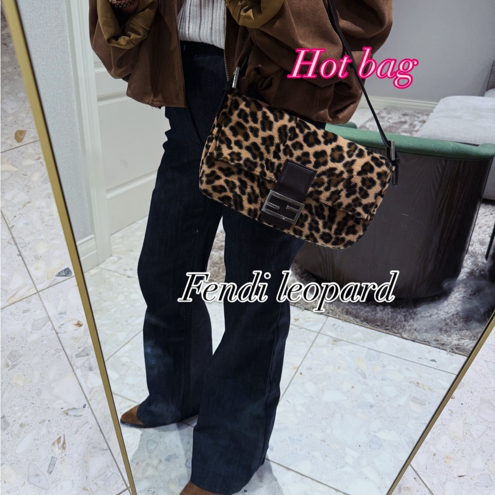 Fendi Brown Leopard Print Bag